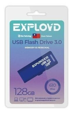 USB флэш-накопитель EXPLOYD EX-128GB-610-Blue USB 3.0 1255176