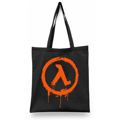 фото Сумка-шоппер унисекс каждому своё "half-life/гордон фримен" черная