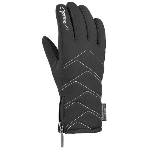 фото Перчатки горнолыжные reusch 2021-22 loredana touch-tec black/silver (inch (дюйм):6)