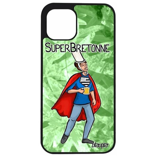 фото Чехол на смартфон iphone 12 pro, "супербретонка" франция веселый utaupia