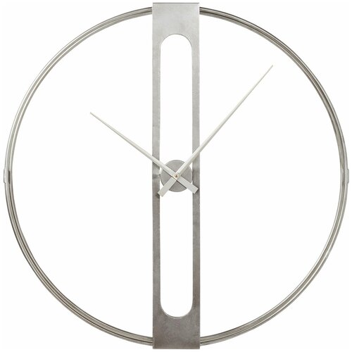 фото Kare часы настенные clip, коллекция "зажим" 107*107*15, сталь, серебряный