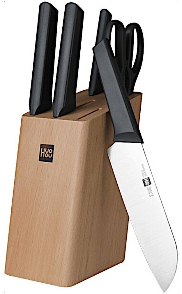 Набор ножей HuoHou Fire Youth Edition Kitchen Knife Set HU0057 (Black/Черный)