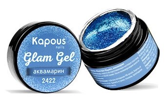 Гель-краска Glam Gel, аквамарин, 5 мл