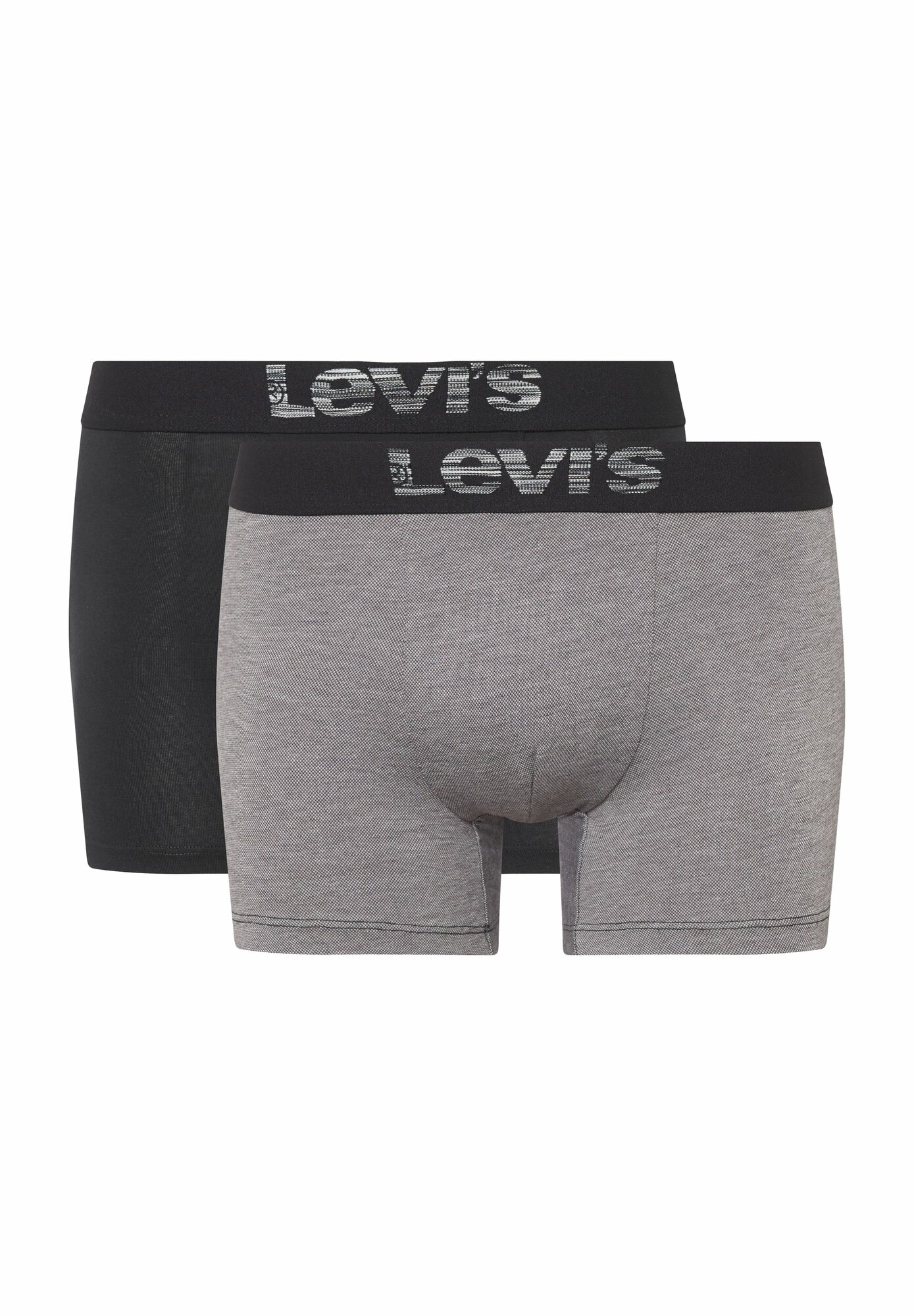 Трусы Levi's, комплект из 2 шт., размер M, серый/черный
