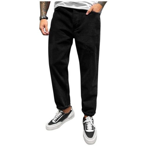 фото Джинсы / бойфренды / мом фит / mom fit / американки / бананы/ момы джинсы banda boyfriend черный 825031