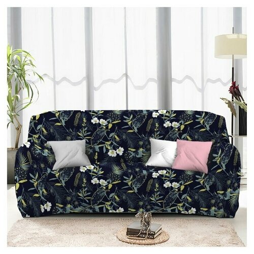 фото Чехол на диван стильный дом , размер 145-180 см