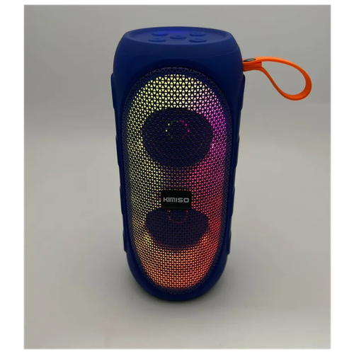 Беспроводная колонка KIMISO c RGB цветной подсветкойПортативная музыкальная акустикаЧистый звукРежим Power Bank БасBluetooth 50Синий 149000₽