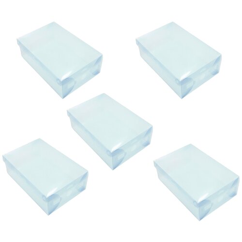 Пластиковая коробка для хранения обуви длина 27 см набор из 5 шт 632₽