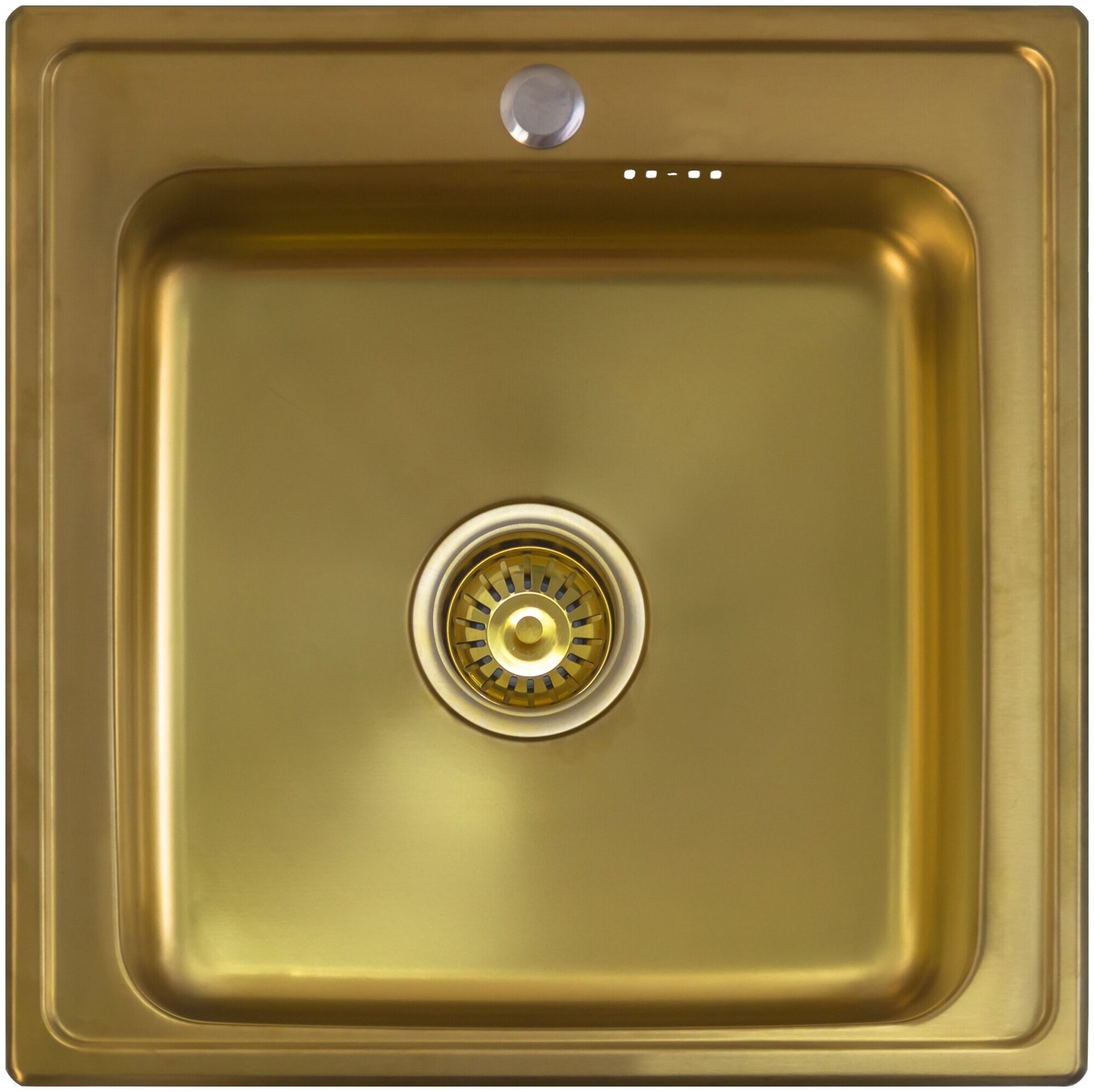 Кухонная мойка Seaman Eco Wien SWT-5050 Antique gold (PVD, micro-satin *10), стандартная комплектация Нержавеющая сталь - фотография № 2