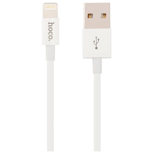 Кабель HOCO X23 Skilled Lightning (L=1M), Белый кабель hoco x23 skilled micro usb l 1m черный