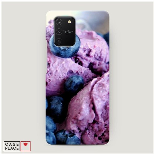 фото Чехол пластиковый samsung galaxy a91 мороженная черника case place