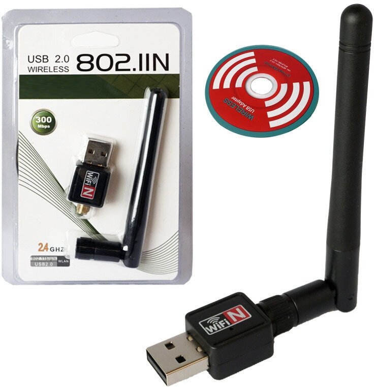 Адаптер Wi-Fi USB беспроводной с антенной для DVB-T2 приставок с поддержкой IPTV