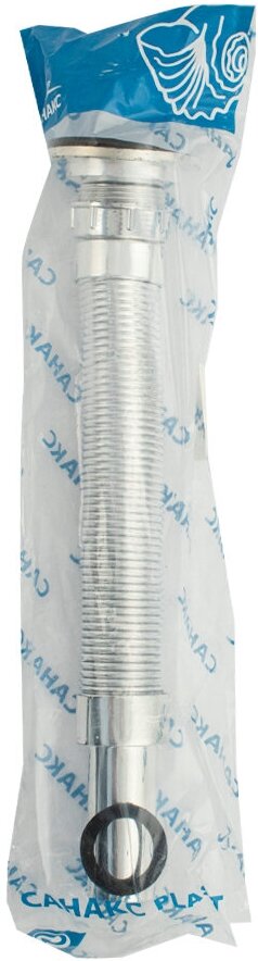 Гофросифон санакс хромированный, пластик АБС с нержавеющей решёткой - фотография № 3