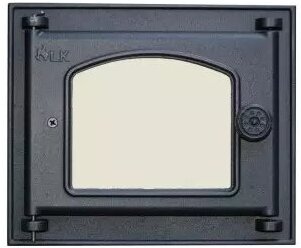 Дверца топочная со стеклом LK 351 (250х210 мм)/жаростойкое стекло в комплекте
