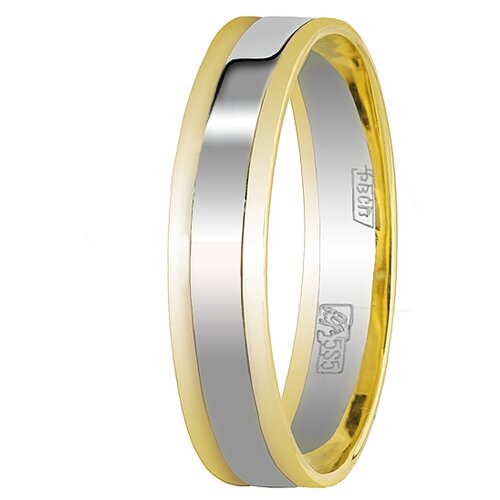 Кольцо Обручальное Юверос 10-505-ЖБ из золота размер 15