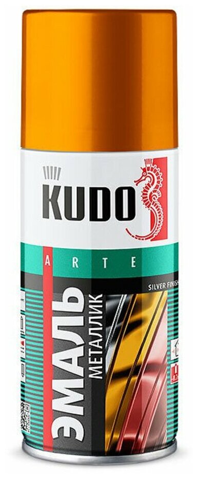 KU10281 KUDO Эмаль металлик универсальная золото