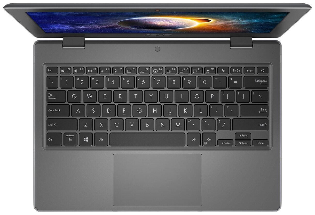 116 Ноутбук ASUS ASUSPRO BR1100CKA-GJ0328R 1366x768 Intel Pentium Silver 11 ГГц RAM 4 ГБ eMMC 128 ГБ Win10 Pro 90NX03B1-M04690 темно-серый