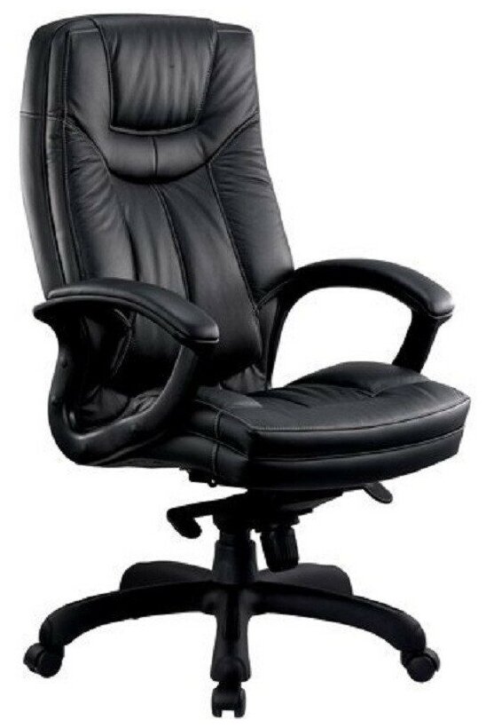 Кресло BN-U-Руководителя EChair CS-608Е кожа черная, пластик