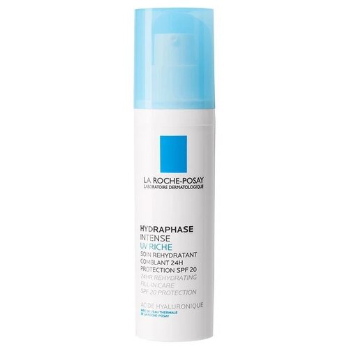 Крем интенсивный увлажняющий La Roche-Posay Hydraphase UV Intense Riche SPF20 для сухой или обезвоженной чувствительной кожи, 50 мл