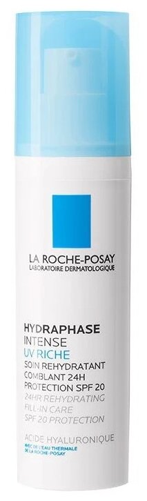 Средство La Roche-Posay (Ля рош-позе) увлажняющее для сухой кожи Hydraphase XL/UV Intense SPF20 50 мл - фото №1
