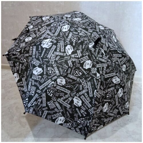Зонт-трость Без бренда, полуавтомат, купол 75 см., белый
