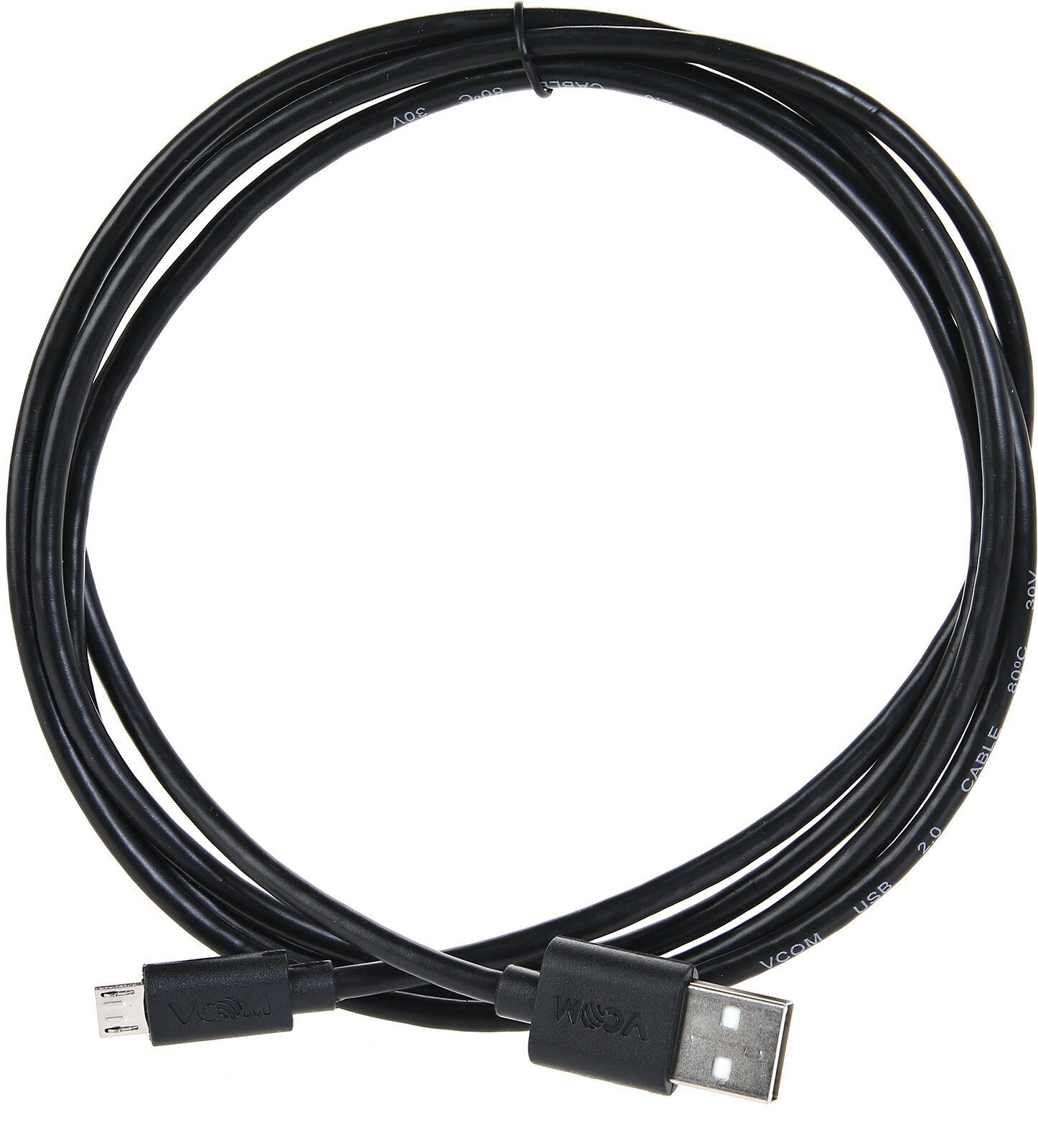 VCOM USB 2.0 Type-AM - microUSB 2.0 (m) 1.5м Кабель VUS6945-1.5M