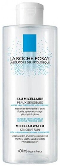 Мицеллярная вода LA Roche-posay Physiological Cleansers для чувствительной кожи, 400мл