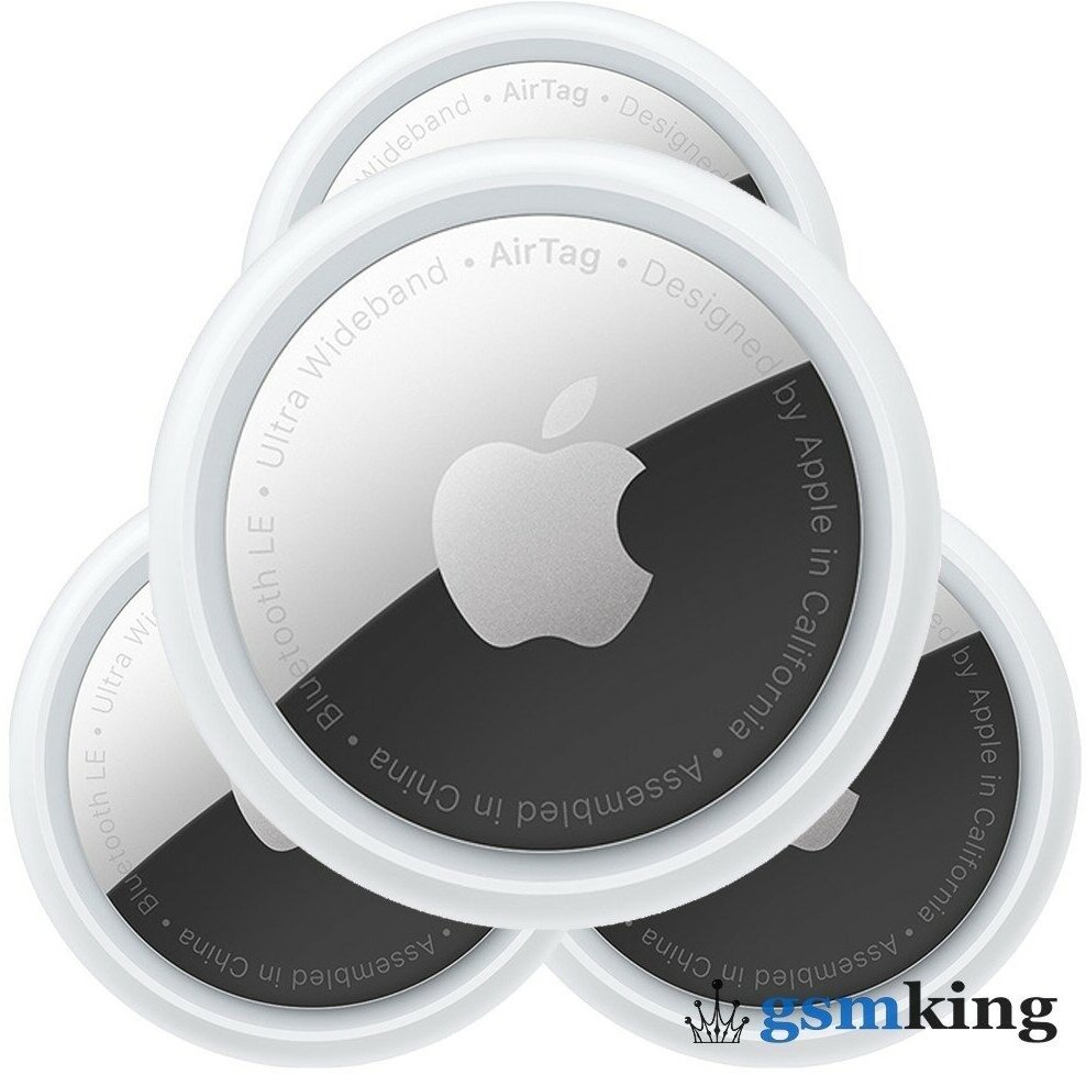 Трекер Apple AirTag модели iPhone и iPod touch с iOS 14.5 или новее; модели iPad с iPadOS 14.5 или новее, 1 шт, белый/серебристый — фото 1