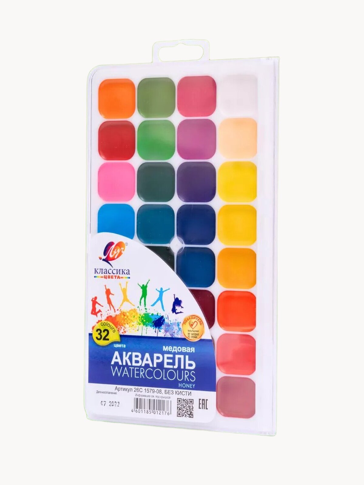 Акварель 32 цвета "Луч Классика цвета" глянцевые, медовая основа