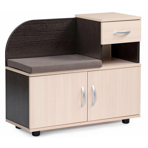 Обувница Woodville Аврора дуб млечный венге 7335₽