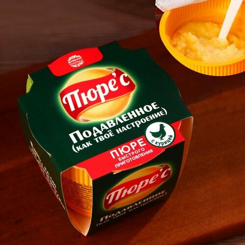 Пюре быстрого приготовления «Пюре'с» со вкусом курицы, 40 г.