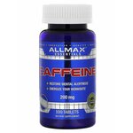 ALLMAX, Caffeine, Кофеин, 200 мг, 100 таблеток - изображение