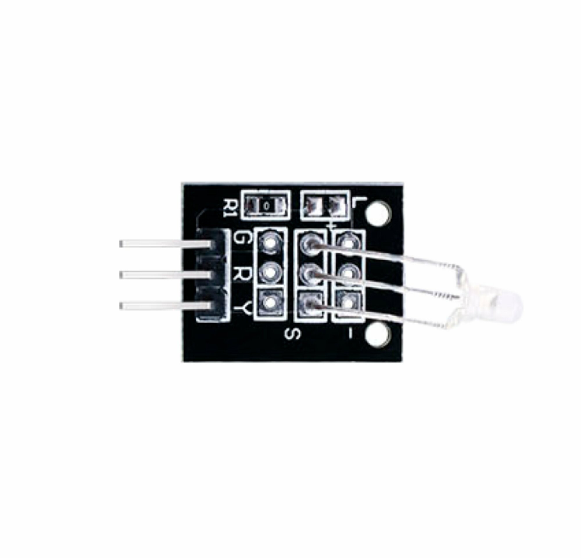 фото Модуль светодиодный 2-х цветный 3 мм с общим катодом (красный и зеленый)