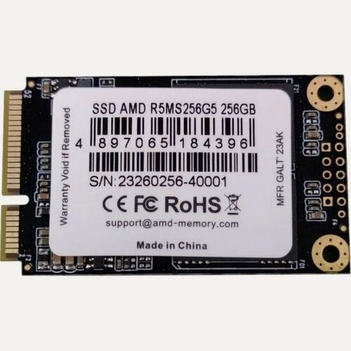 Изображение товара SSD диск Amd Radeon R5, 256 Гб, mSATA, SATA (R5MS256G5)