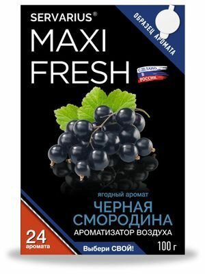 Ароматизатор под сиденье автомобиля Maxifresh Черная Смородина 100 г. гелевый