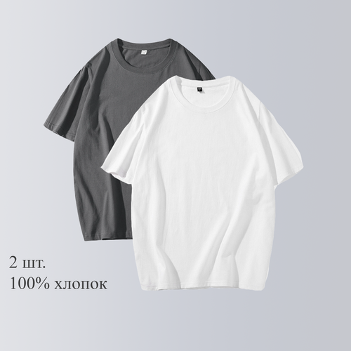 фото Футболка, размер xl, черный, серый нет бренда