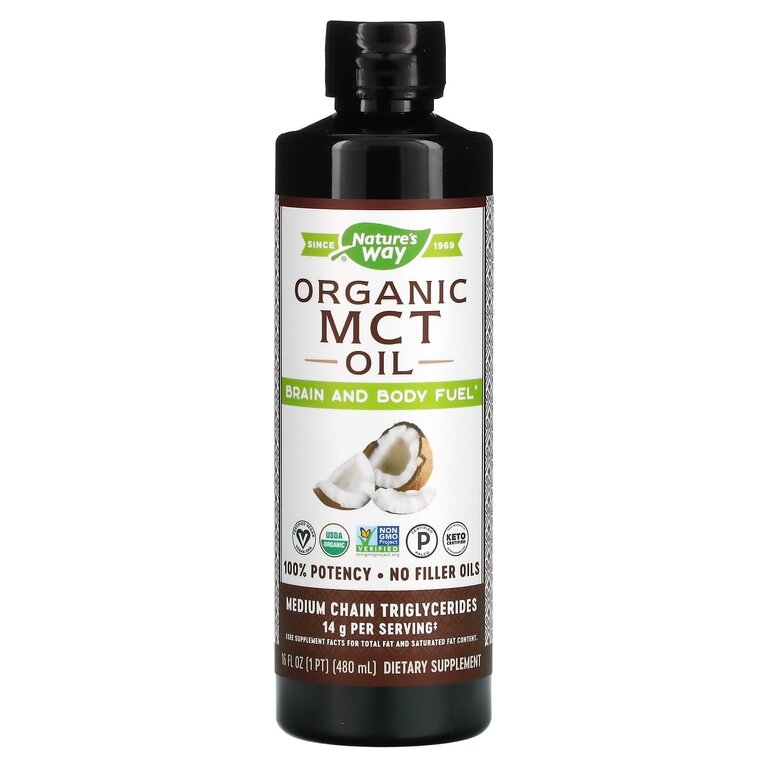 Nature's Way Organic MCT Oil (Органическое масло со среднецепочечными триглицеридами) 480 мл