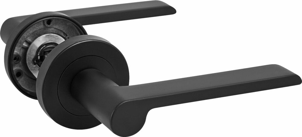 фото Дверные ручки Inspire Birdie без запирания, комплект, цвет черный матовый