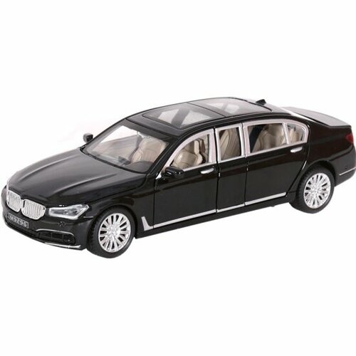 фото Машина инерционная mx 33441 bmw 760li limousine свет и звук черный 1:24 mx model