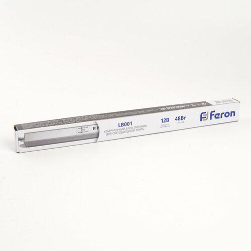 Трансформатор электронный для светодиодной ленты 48W 12V (драйвер), LB001, FERON 41344 (1 шт.) трансформатор для светодиодной ленты feron lb001 36w 12v драйвер