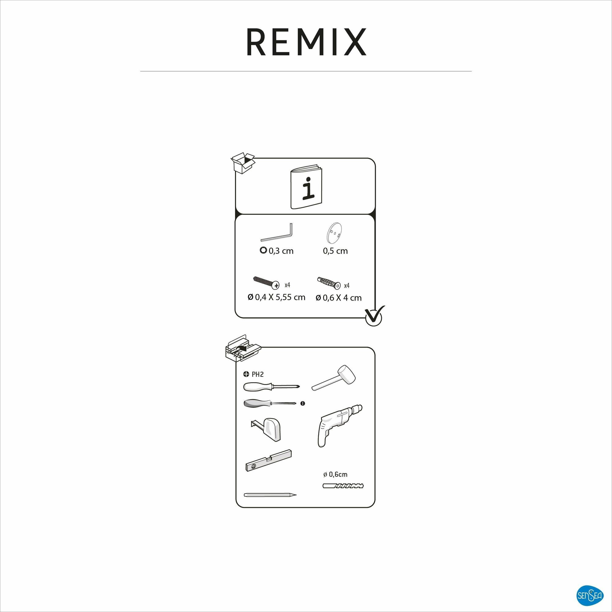 Набор для душа Remix 3 режима SENSEA - фото №11