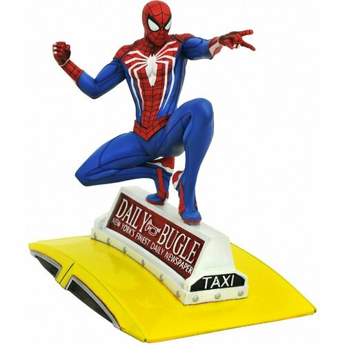 Фигурка Diamond Select Toys Spider-Man (Gamerverse) - Gallery Diorama - Spider-Man on Cab 843338