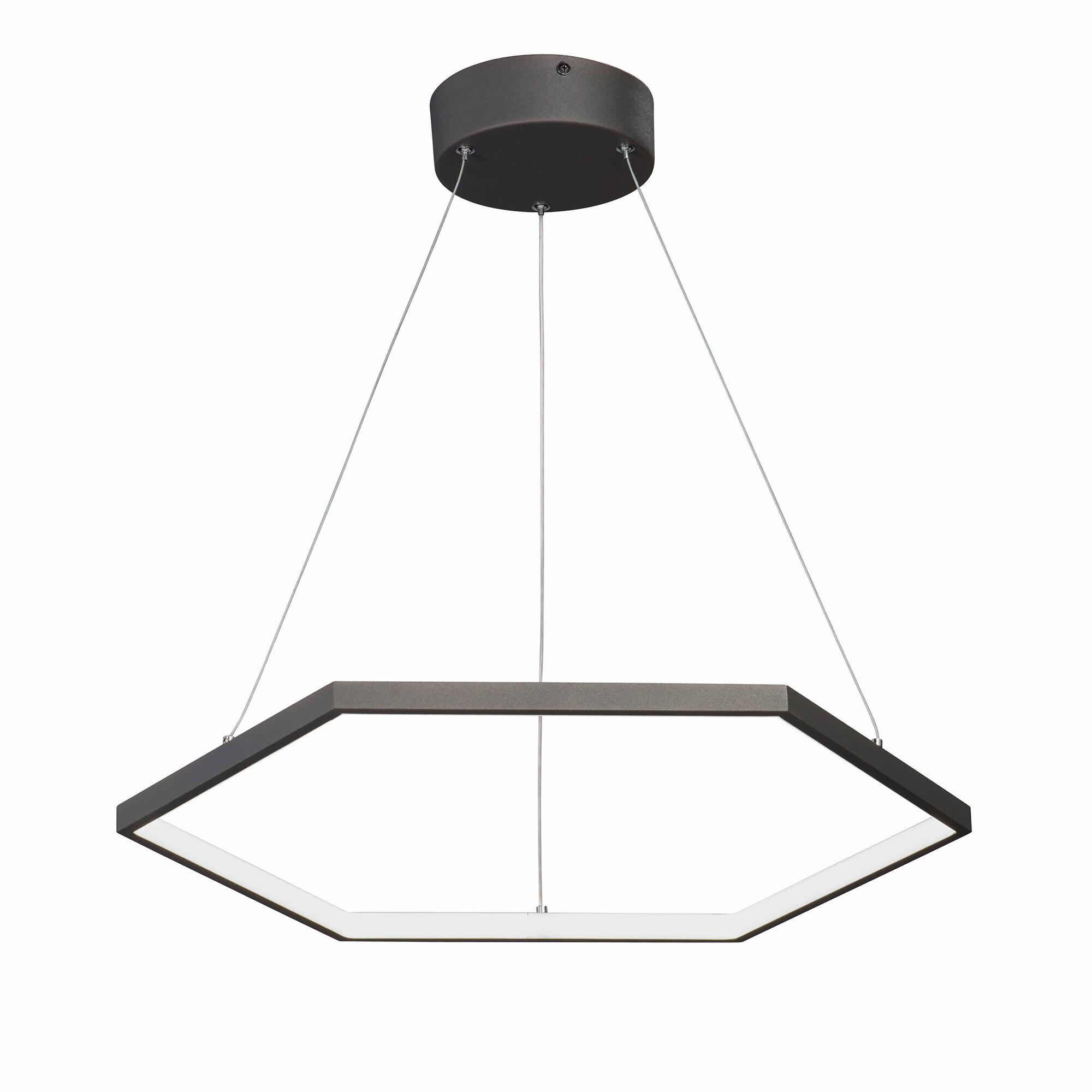 Люстра подвесная LED Vitaluce V4605-2/1S , светодиодная лента 8м2, 38Вт, температура света 3900-4200K, свет нейтральный, цвет бронзовый графит.