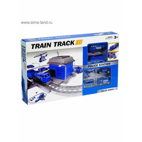Железная дорога Полицейский участок работает от батареек 1802₽