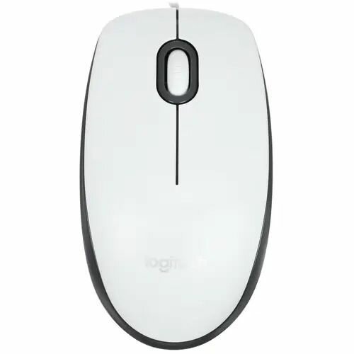 Мышь Logitech M100 White белая, оптическая, 1000dpi, USB, 1.8м