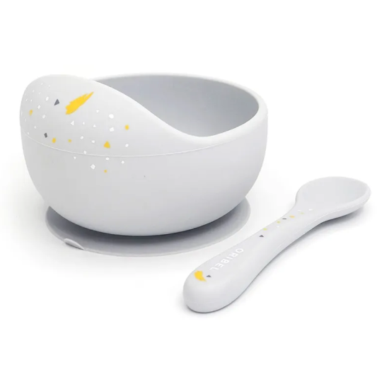 фото Набор детской посуды ORIBEL OR223-90007 Cocoon Z тарелка+ложка серый