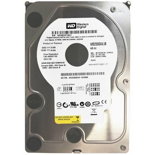 Жесткий диск Western Digital WD2500AVJB 250Gb 7200 IDE 3.5