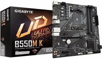 Материнская плата Gigabyte B550M K (AM4, mATX)
