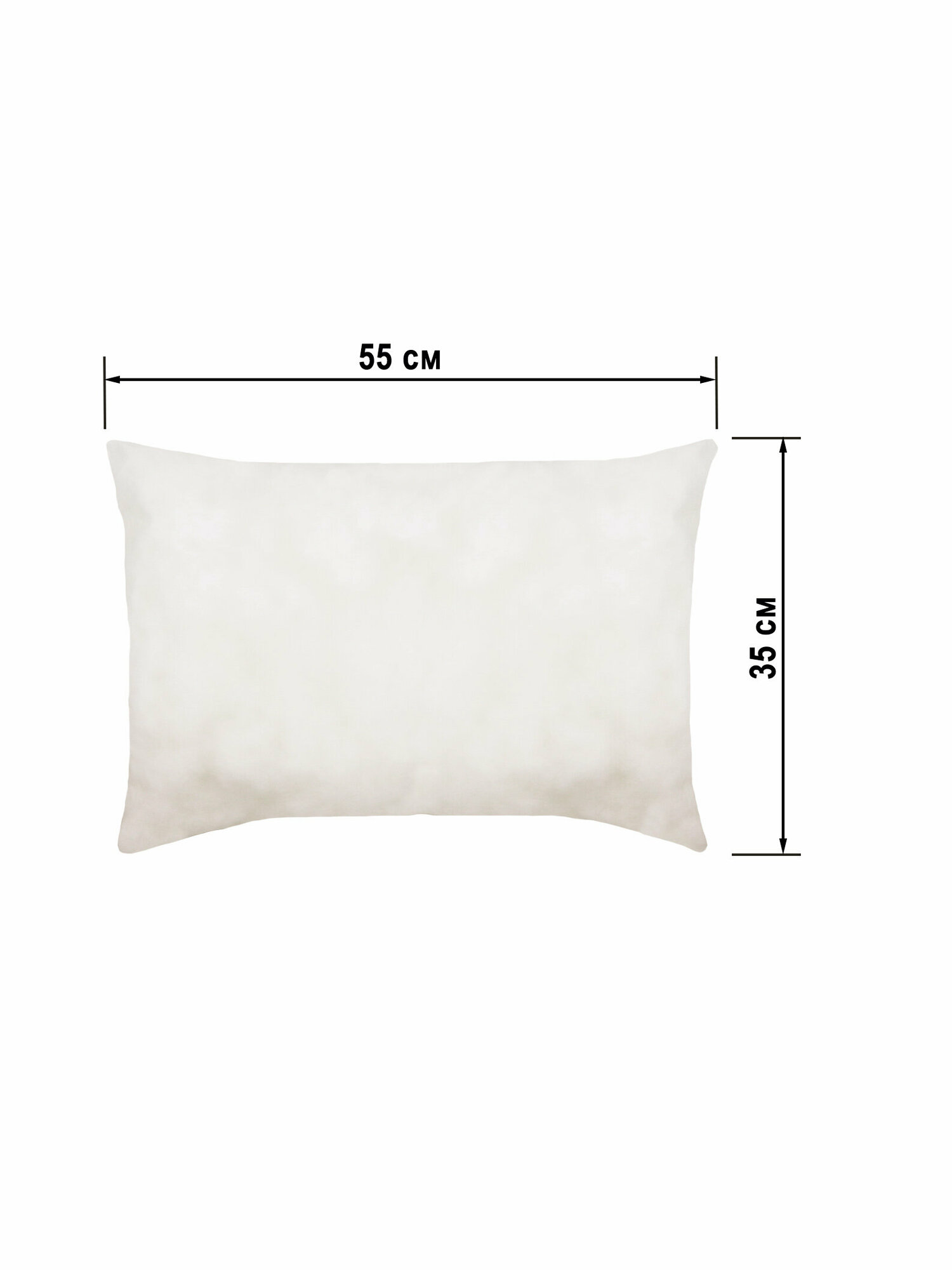 Подушка внутренняя для декоративной наволочки 35*55 см