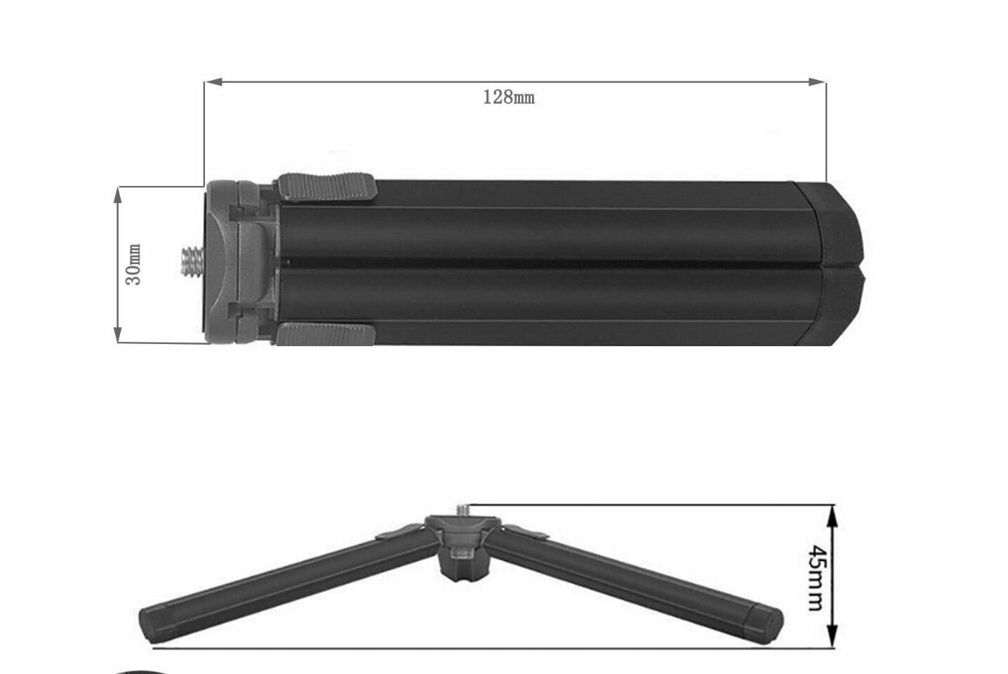 Тренога 128 мм - стабилизатор для зеркальной камеры, штатив, аксессуары, кронштейн для прямой трансляции